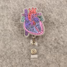 People Brain Eyes Lungs Style Rotate Badge Reel Nurse Workers Enfermera ID Holder Retractable Card Holder Accessory