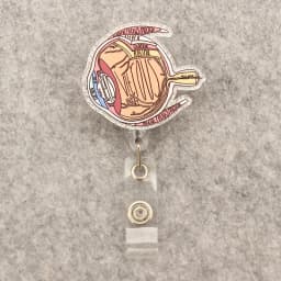 People Brain Eyes Lungs Style Rotate Badge Reel Nurse Workers Enfermera ID Holder Retractable Card Holder Accessory
