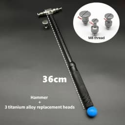 Car Dent Repair Hammer Body Repair Percussion Leveling Hammer Replaceable Traceless Repair Tool Carbon Fiber and Stainless Steel