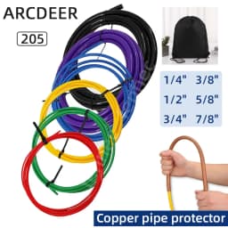 PE Plastic Copper Pipe Protector 1/4"/3/8"/1/2"/5/8" Anti-Deformation Copper Pipe Protection Tool Tube for Air Conditioning 205