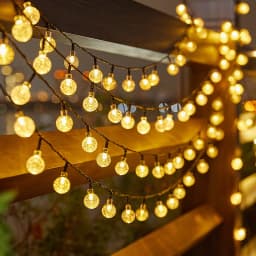 Solar Bubble Balls Lamp String Lights Outdoor Water Drops Outdoor Waterproof Orb Christmas Lights Patio Holiday Party