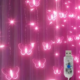 LED Butterfly String Light USB Powered Flashing Fairy Light With 8 Modes Suitable For Bedroom, Christmas, Wedding, Party, Dormit