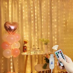USB LED Curtain String LightsRemote Festoon 8 Modes Garland Lamp Wedding Outdoor Bedroom Muslim Ramadan Decorations EID Mubarak