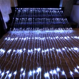 3x2/3x3/6x3M LED Meteor Shower Rain Waterfall Curtain Lights Christmas LED String Lights Window Waterfall Fairy Icicle Lights