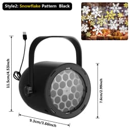 Christmas LED Snowflake Lights Projector for Indoor/Outdoor Garden Patio Yard House Wall Holiday Projector for Xmas New Year