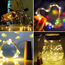 10PCS/Lot LED Wine Bottle Lights with Cork Fairy Mini String Lights Liquor Bottles Crafts Party Wedding Decoration