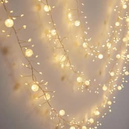 LED Firecracker Fairy Light Outdoor Waterproof Crystal Crackle Ball String Light For Christmas Tree Home Party Holiday Garden
