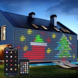 400 LED USB Curtain Lights Colorful Fairy String Lights with DIY Text & Patterns,Music Mode for Bedroom Decor