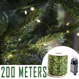 100M LED String Lights Green Wire Fairy Lights Warm White Garland for Outdoor Home Wedding Christmas Party Garden Decoration