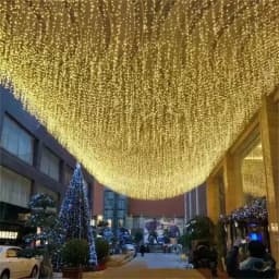220V 110V Connectable Icicle String Lights Waterproof Christmas Icicle Lights Outdoor