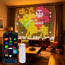 400-800 LED Smart Curtain Lights String Lights with App Remote Control Music Sync Christmas Curtain String Outdoor Fairy Lights