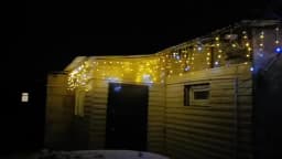 Christmas Decorations 2026 Star Garland 4M(W)*0.4/0.5/0.6M(H) With Twinkling Strobes (Warm White+Cool White)8 Modes Festoon Led