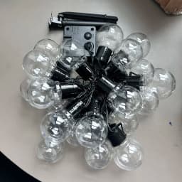 Solar Led Fairy Lights Outdoor Garland Street G50 Bulb String Light For Garden Holiday Christmas Decoration
