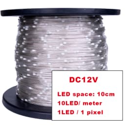 DC12V WS2811 WS2812 SK6812 Dream Color Fairy String Lights RGBIC Addressable Individually Room TV Party Kitchen Decoration