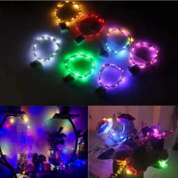 3-10pcs Fairy Lights String Button Battery Light Home Decor Living Bedroom Garden Christmas Wedding New Year Ornament Garland