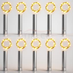 10pcs 2M 20 LED Wine Bottle Cork Light AA Battery Powered Cork Shape Bottle Stopper Fairy Light For DIY Party Wedding Xmas