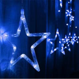 2.5M 138 LED Star String Lights Christmas Fairy Light Garland LED Curtain for Wedding Home Party Birthday Decoration