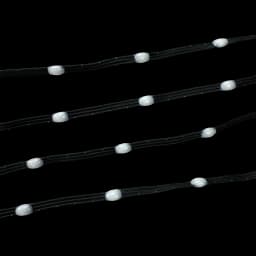 DC5V 12V 20AWG Black Wire Milky Lenses 5cm/10cm Pitch 50ct/100ct/200ct Seed LED Pixel String Light WS2811 RGB Addressable IP67