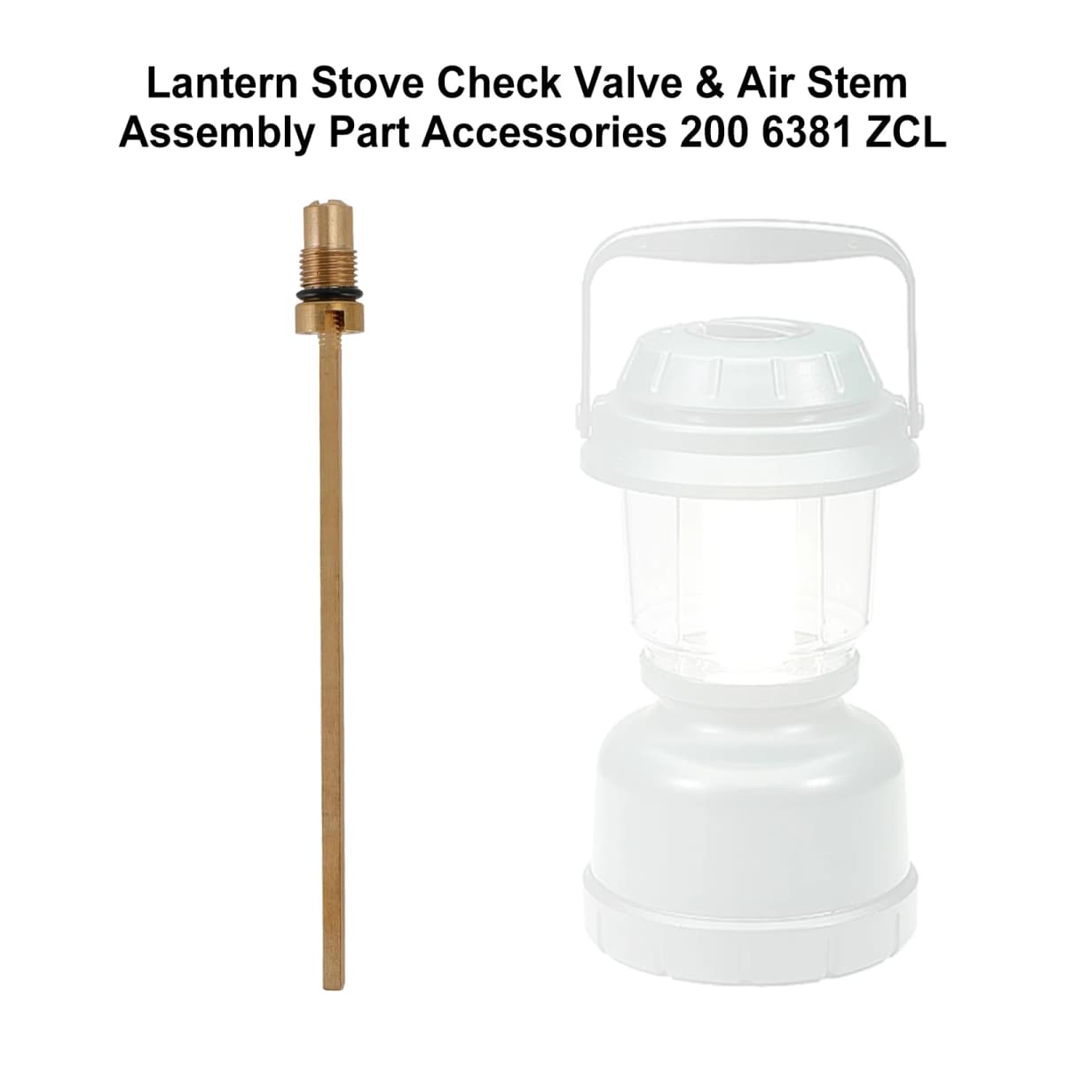 Areyourshop Lantern Stove Check Valve & Air Stem Assembly Part Accessories 200 6381 ZCL