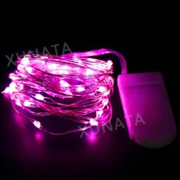 LED Silver Wire Fairy Lights Battery Operated Waterproof Led String with On Off Switch for Wedding Christmas Party Home Decor