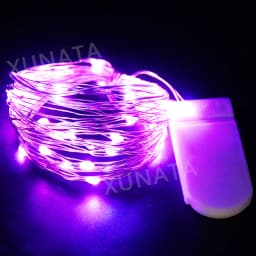 LED Silver Wire Fairy Lights Battery Operated Waterproof Led String with On Off Switch for Wedding Christmas Party Home Decor