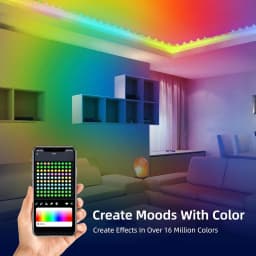 USB RGBIC Smart Fairy Lights WS2812B Waterproof PVC Wire Bluetooth String Light Decoration for Christmas Party Wedding Home