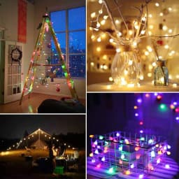 DC5V WS2812B Dream Color RGB LED Round Ball String Lights Christmas Party Birthday Decoration Addressable Individually IP67