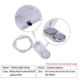 TxxCvv 1M 2M 3M 5M LED Fairy Light Mini Christmas Light Copper Wire String Light Night lamp Waterproof for Xmas Garland Party