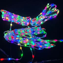 DC5V 15/20/25/30mm/50mm/100mm Pitch SK6812-RGBW LED Pebble Seed Pixel String Light Addressable Full Color IP67 Clear Wire