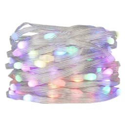 DC5V 15/20/25/30mm/50mm/100mm Pitch SK6812-RGBW LED Pebble Seed Pixel String Light Addressable Full Color IP67 Clear Wire