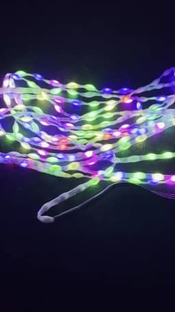 DC5V 15/20/25/30mm/50mm/100mm Pitch SK6812-RGBW LED Pebble Seed Pixel String Light Addressable Full Color IP67 Clear Wire