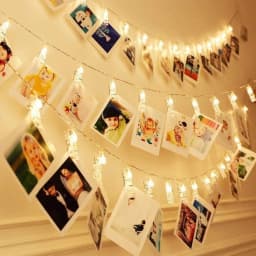 Garland Clothespins Led Photo Clip Lights String Weeding Decorations Christmas Ornaments New Year 2026 Home Decor 6/10M Bedroom