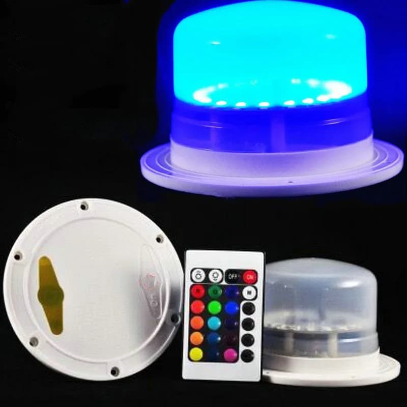 Remote Controlled Rechargeable RGB Light Base Waterproof 5050SMD LED Module Hanging 16 Colors Furniture Mood Light Under Table