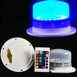 Remote Controlled Rechargeable RGB Light Base Waterproof 5050SMD LED Module Hanging 16 Colors Furniture Mood Light Under Table
