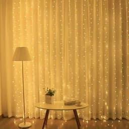 Wedding Garland Fairy Lights Outdoor 8 Mode LED USB Curtain Light String Holiday Garden Light EID Mubarak Valentine's Day