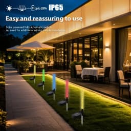 Solar Garden Lawn Light 1/2Pcs Waterproof Outdoor Solar Lamp RGB Bubble Stick Light For Yard Camping Party Holiday Decorative