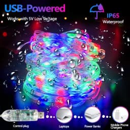 RGB LED Fairy String Lights Dreamcolor USB Christmas Light Bluetooth APP Smart Garland Fairy Light Christmas Wedding Party Decor