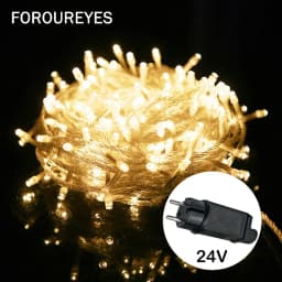 24V 100M 50M 30M 10M Waterproof Fairy Light Holiday Lights Lighting Tree Garland Outdoor Christmas Led String Lights