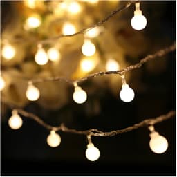 LSDM New Year 1.5/2/3/4/5/10M LED Holiday Fairy Garland Ball String Lights Globe Wedding Home Decoration Battery Rope Lights
