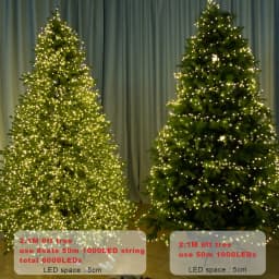 Stars Twinkle Christmas Tree Garland Room Decoration Xmas Fairy Lights Plug in Green Copper Wire String Lights 100m 200m 300m