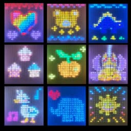 Smart RGB LED Curtain Light Music Synchronous DIY Text Animation Displays Christmas Party Decoration Interior Decor APP Control