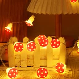 10/20 Leds Mushroom LED Fairy Lights USB/Battery Operated String Light for New Year Christmas Party Gift Garland Pot Fairy Decor