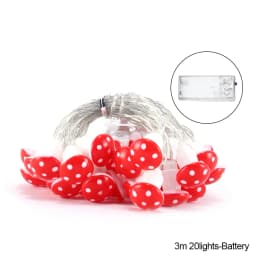 10/20 Leds Mushroom LED Fairy Lights USB/Battery Operated String Light for New Year Christmas Party Gift Garland Pot Fairy Decor