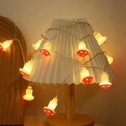 10/20 Leds Mushroom LED Fairy Lights USB/Battery Operated String Light for New Year Christmas Party Gift Garland Pot Fairy Decor