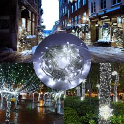 10/20/30/50M Christmas Lights Strip DC 12V Fairy Light Waterproof Silver Wire Xmas Lamp Wedding Decor Christmas Tree Ornament