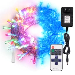 10/20/30/50M Christmas Lights Strip DC 12V Fairy Light Waterproof Silver Wire Xmas Lamp Wedding Decor Christmas Tree Ornament