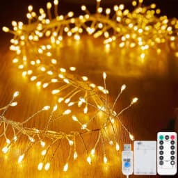 Firecracker Weaving LED String Light 5V DC USB Battery Power Remote Control Fairy Lights for Christmas Wedding Birthday Decor