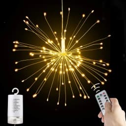 Fireworks String Lights Garlands Battery Powered LED Fairy Lights Outdoor For New Year Party Gardens Christmas Decoration