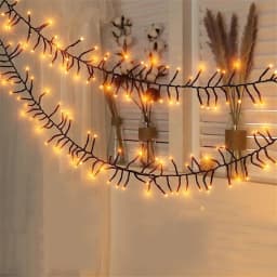1000/1500 LED Firecracker String Light Outdoor LED Cluster Garland Fairy Lights 8 Modes Waterproof For Christmas Wedding Decor