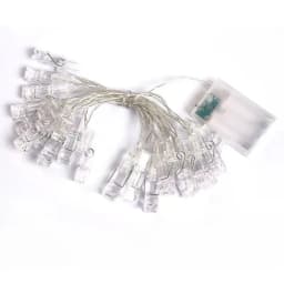 Garland Card Photo Clip Fairy String Lights 20LEDs Led Fairy Light Xmas Bedroom DIY Clothespin Shapes Battery Christmas Lamp